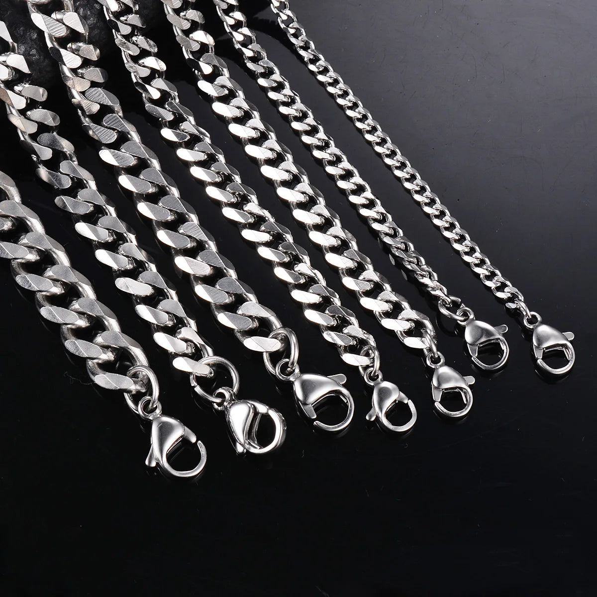 Men's Necklace Stainless Steel Cuban Link Chain