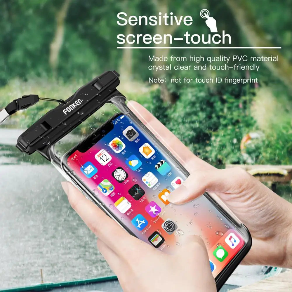 FONKEN Full View Waterproof Case for Phone Underwater