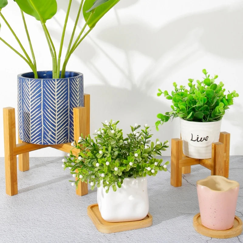 Four-legged Wood Flower Pot Holder