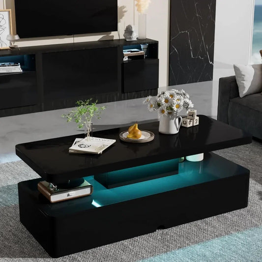 Double-Layer Design Modern Coffee Table