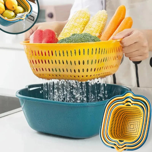 Multi Functional Fruit Vegetable Basin Colanders