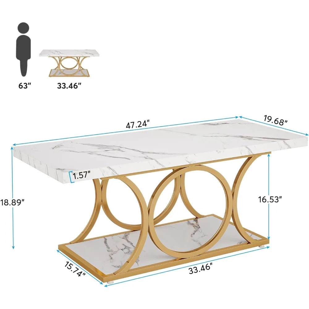 Rectangle Coffee Table 47.24-inch