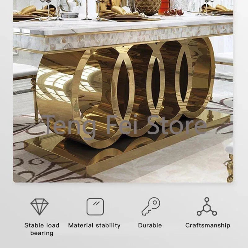 Kitchen Marble Dining Table Sets