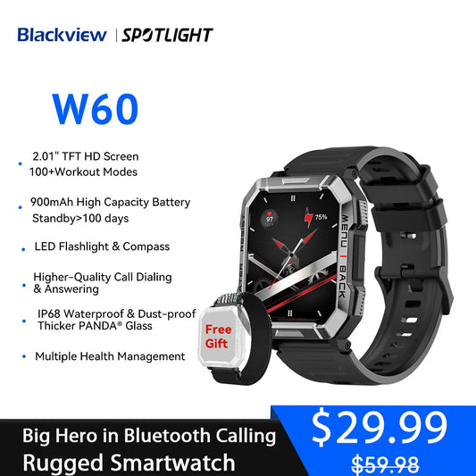 Blackview W60 2024 New Smartwatch 2.01''