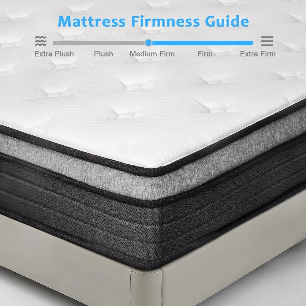 Hybrid Mattress Queen Size 10 Inch