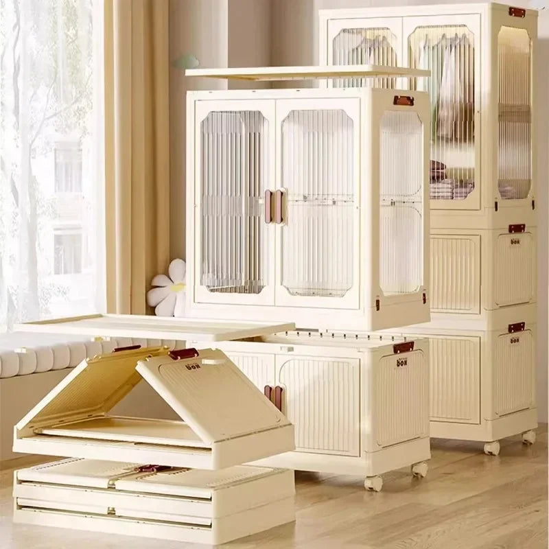 Multi-Layer Folding Storage Cabinet