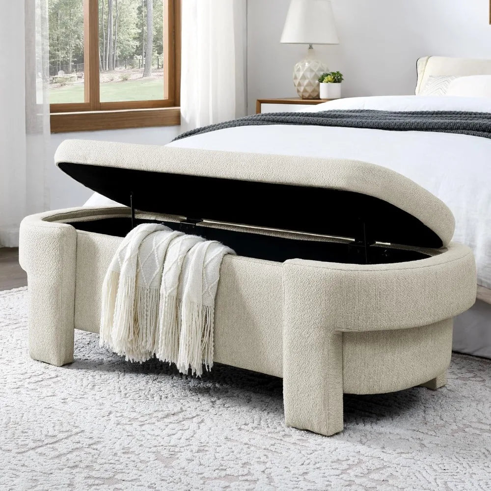 Oval Storage Bench