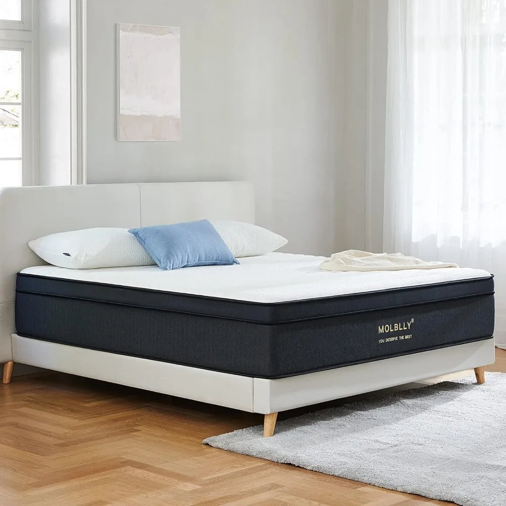 Full Mattress, 12 Inch Hybrid in a Box with Gel Memory Foam