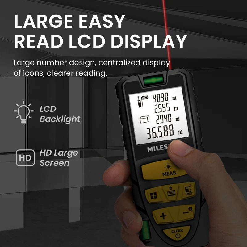 MILESEEY Laser Distance Meter Laser Rangefinder