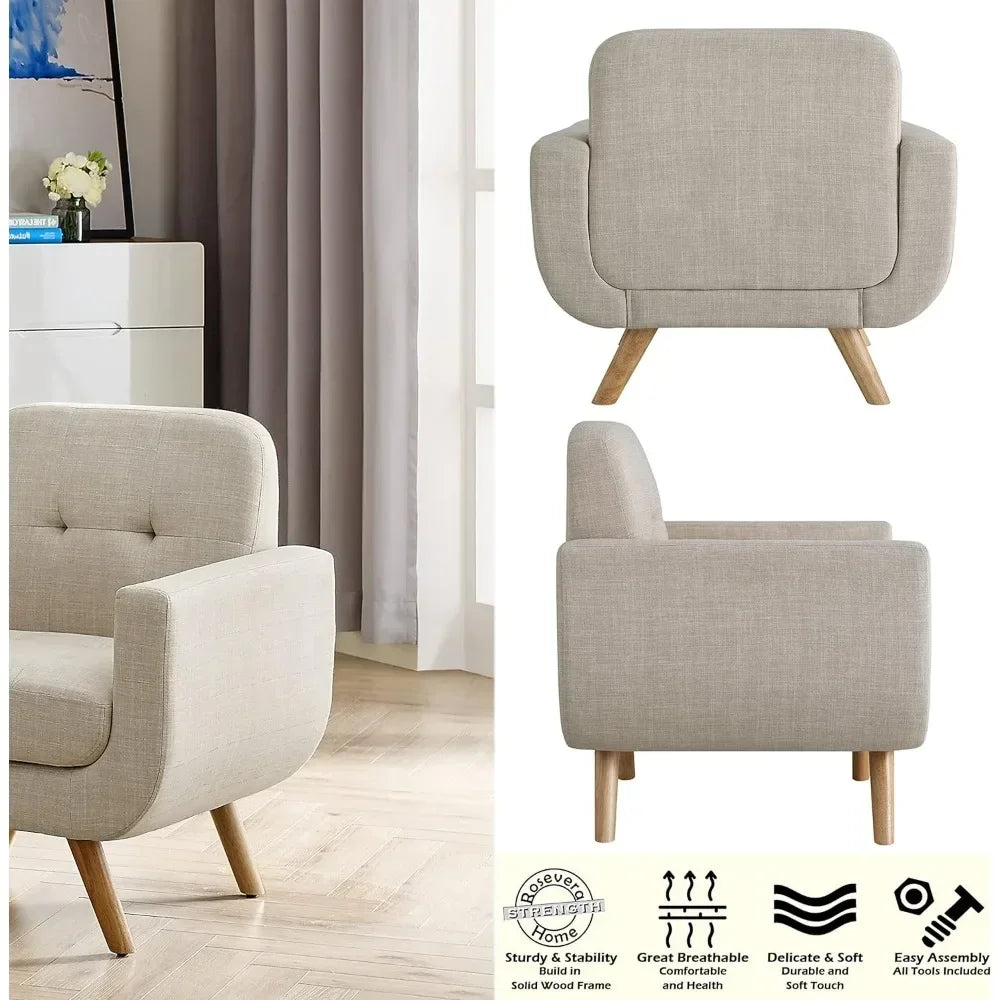 Living Room Armchairs Elena Contemporary Accent Armchair