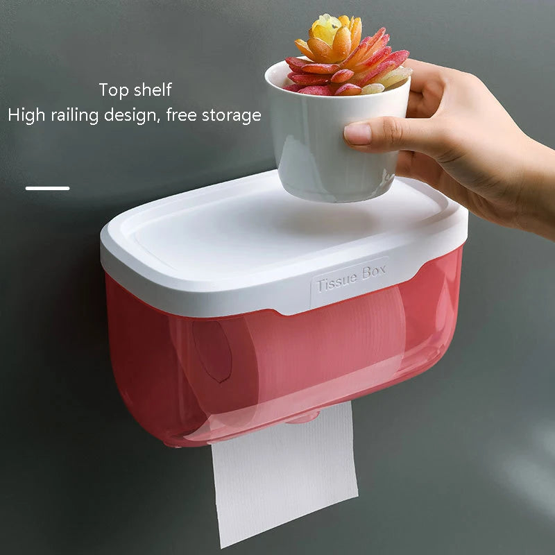 Punch-free Toilet Paper Holder Box