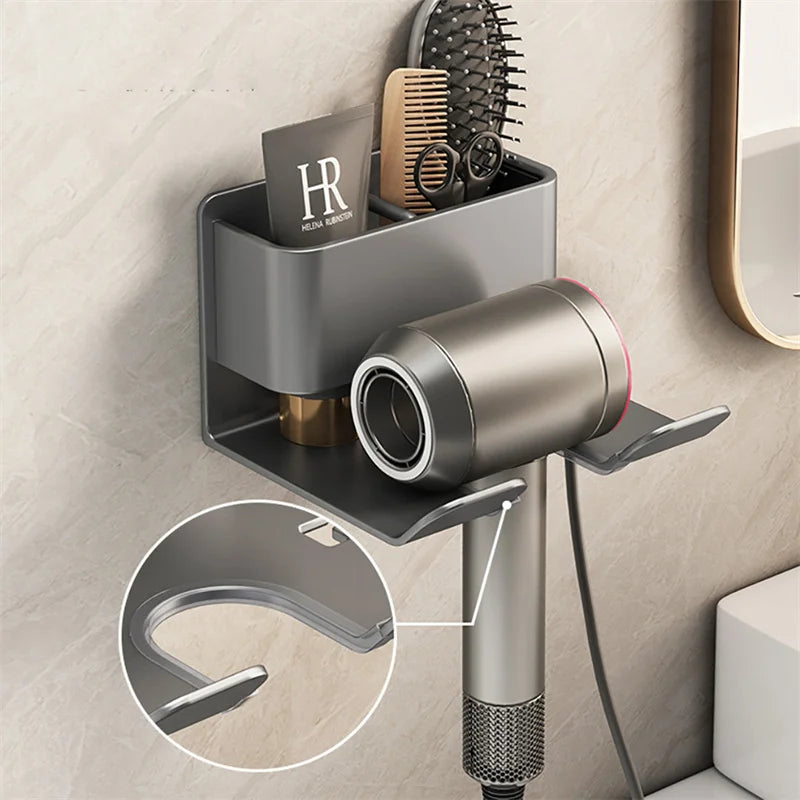 Wall Mounted Hair Dryer Holder