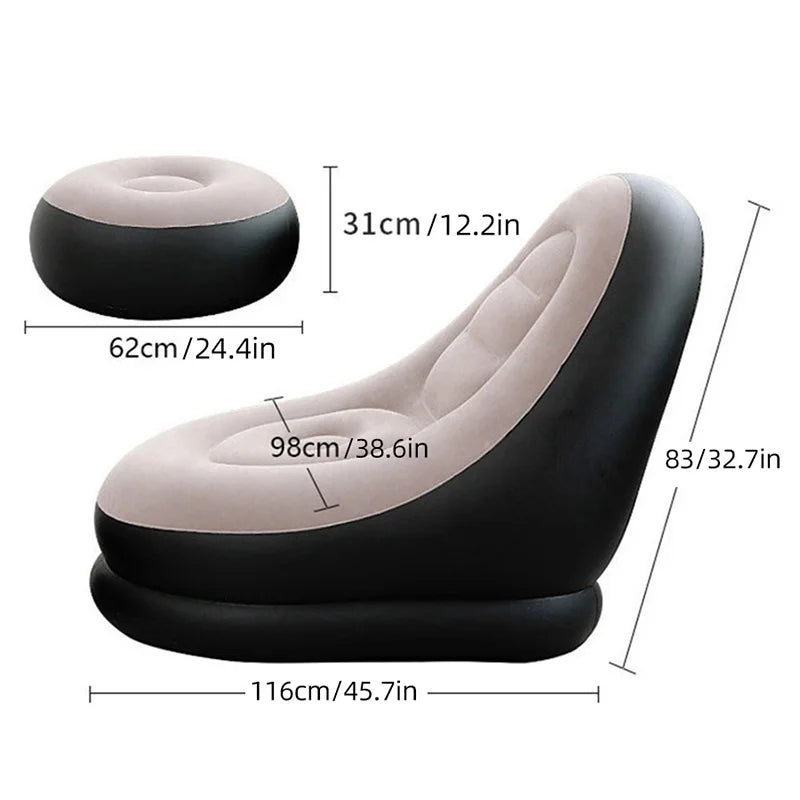 Inflatable Lazy Sofa Chair Set