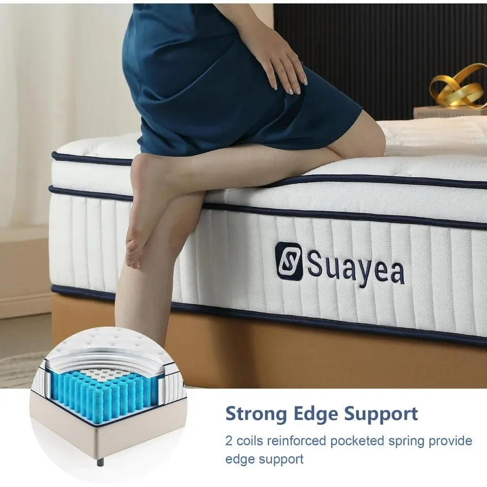 Strength Hybrid Mattress with Pocket Spring and Soft Foam