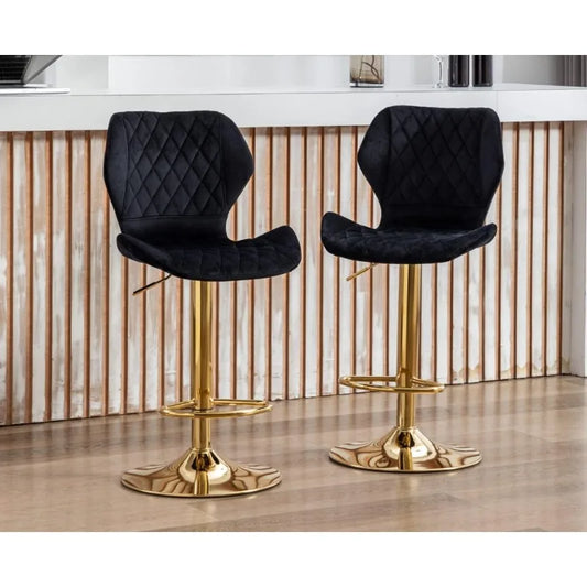 Velvet Bar Stools Set