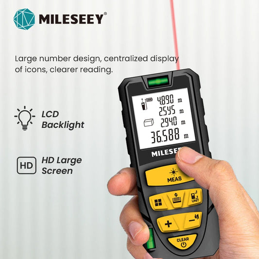 MILESEEY Laser Distance Meter Laser Rangefinder