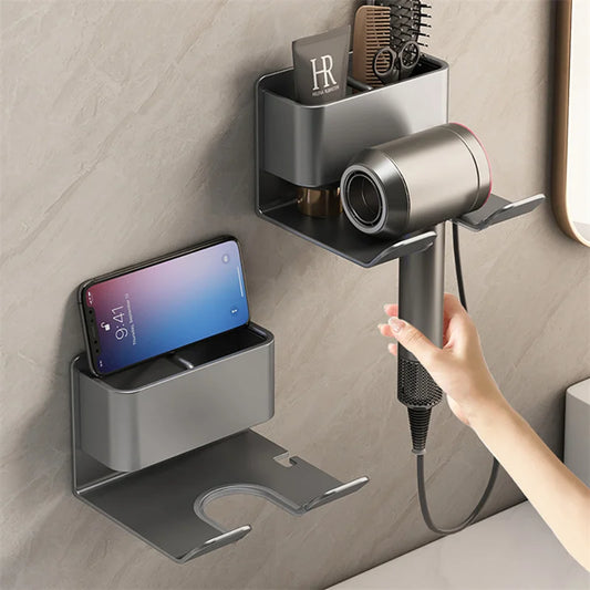 Wall Mounted Hair Dryer Holder