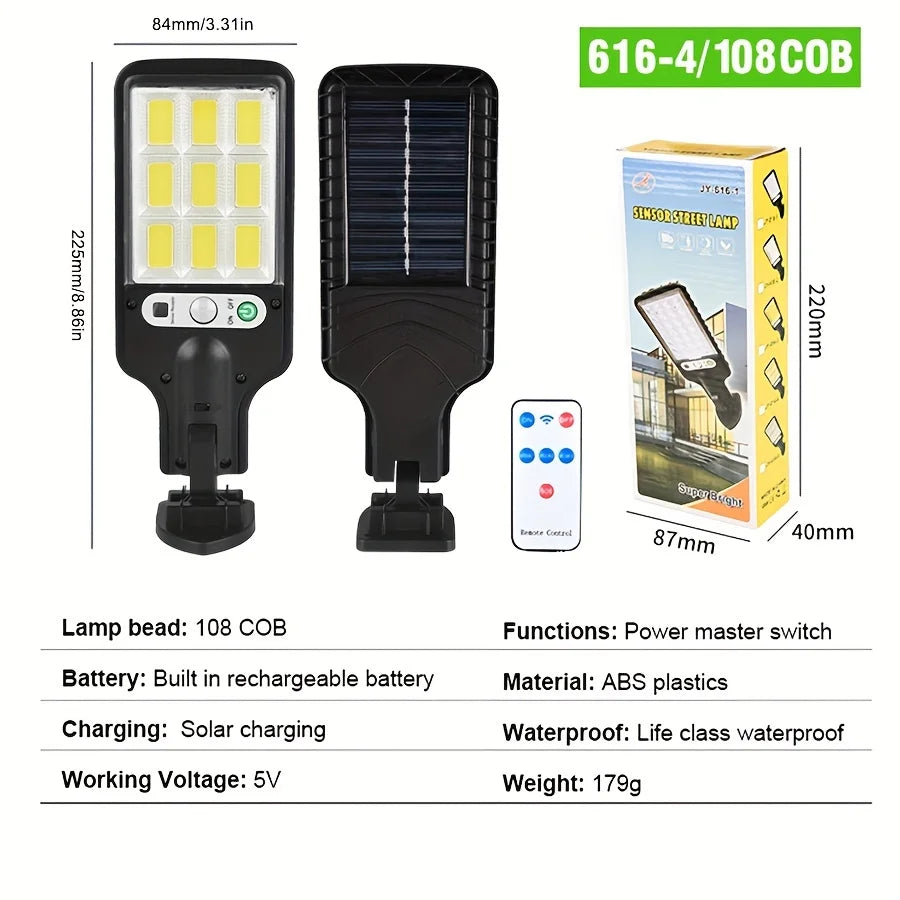 COB Sensor Street Lamp 3 Light Modes