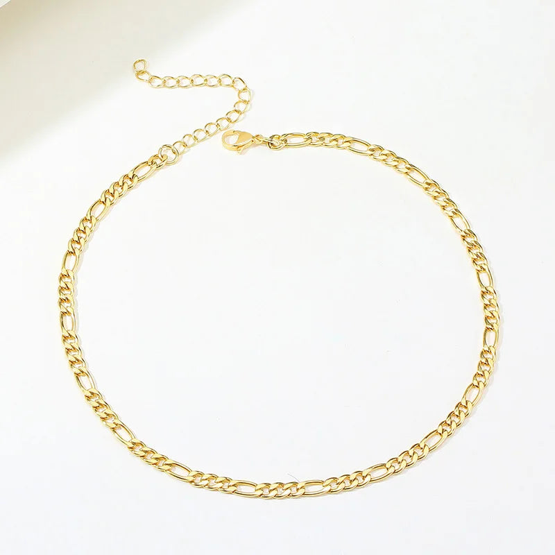 Figaro Chain Necklace Stainless Steel