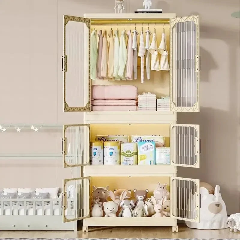 Multi-Layer Folding Storage Cabinet