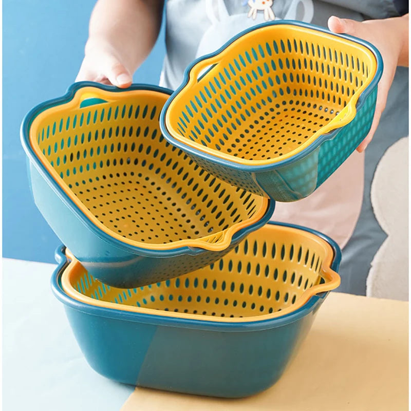 Multi Functional Fruit Vegetable Basin Colanders