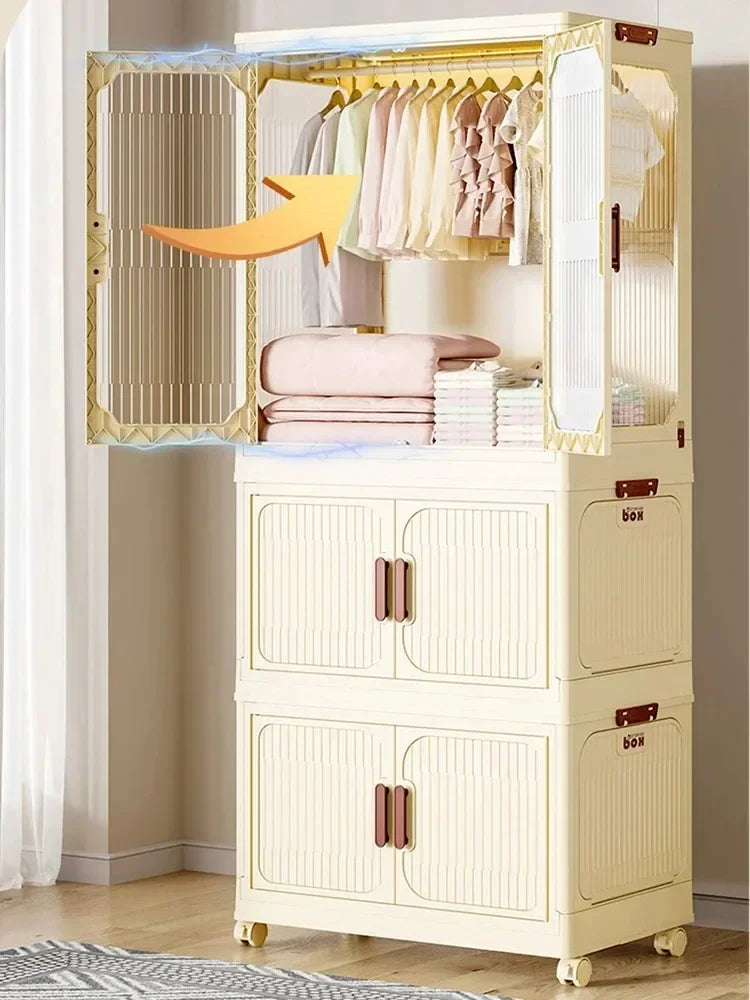 Multi-Layer Folding Storage Cabinet