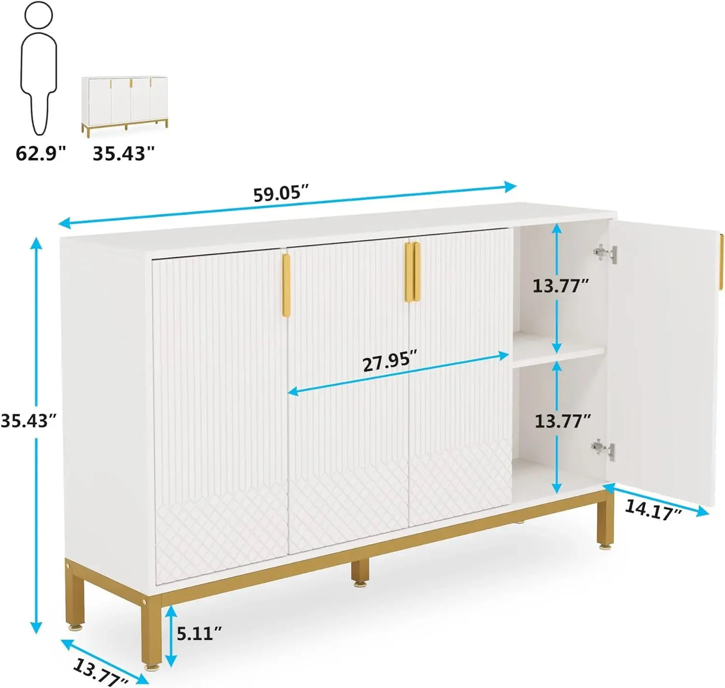 Luxury Buffet Cabinet with Storage