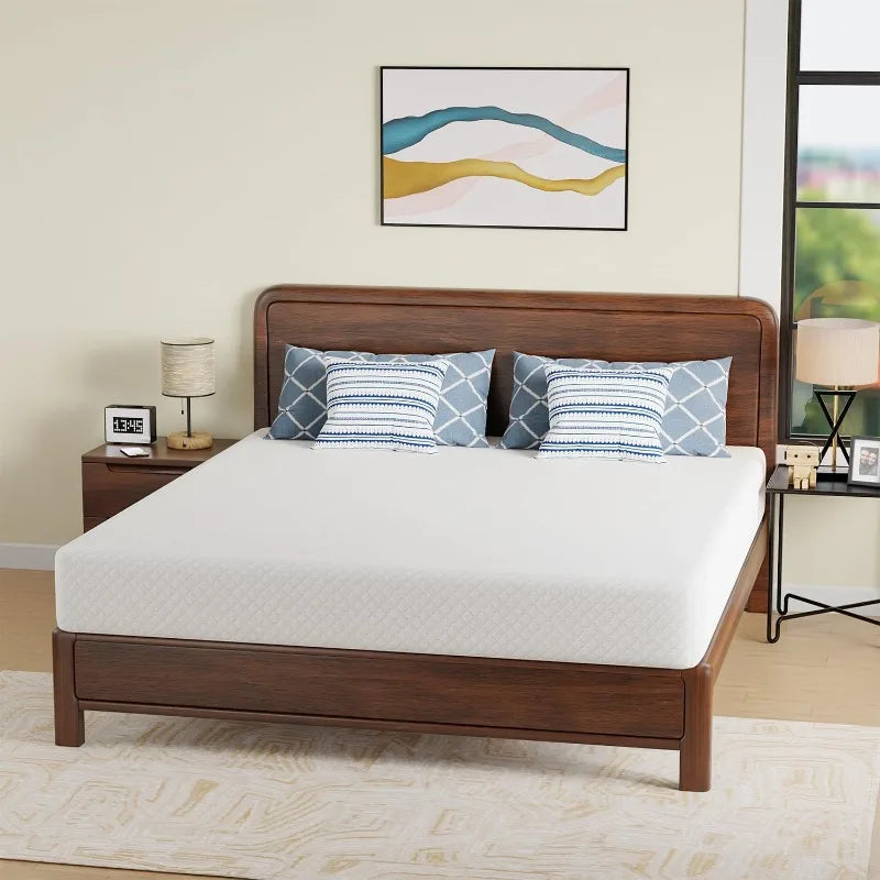 Gel Memory Foam Mattress for Cool Sleep & Pressure Relief