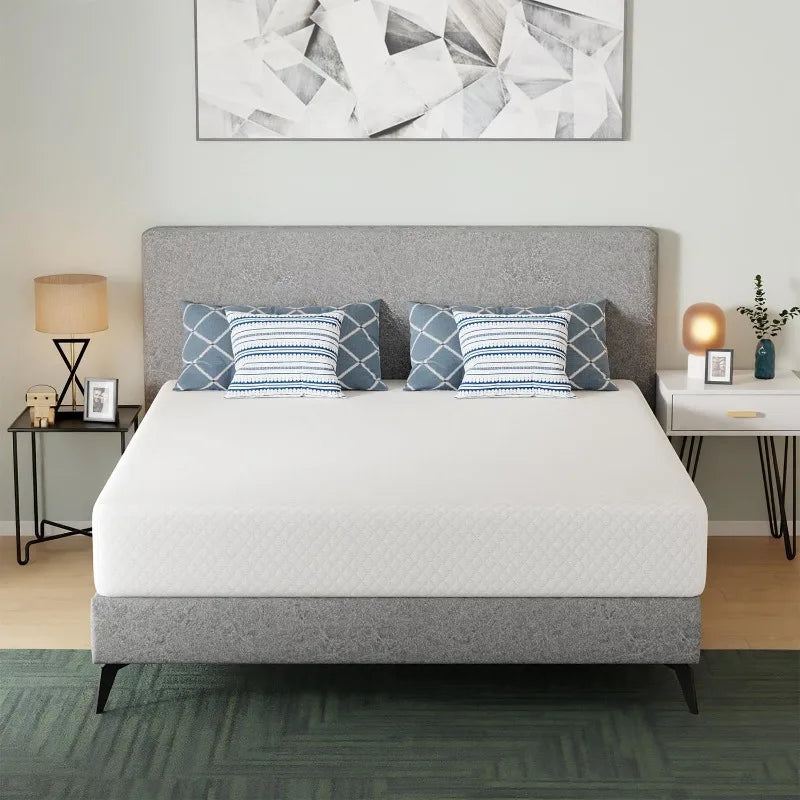 Gel Memory Foam Mattress for Cool Sleep & Pressure Relief