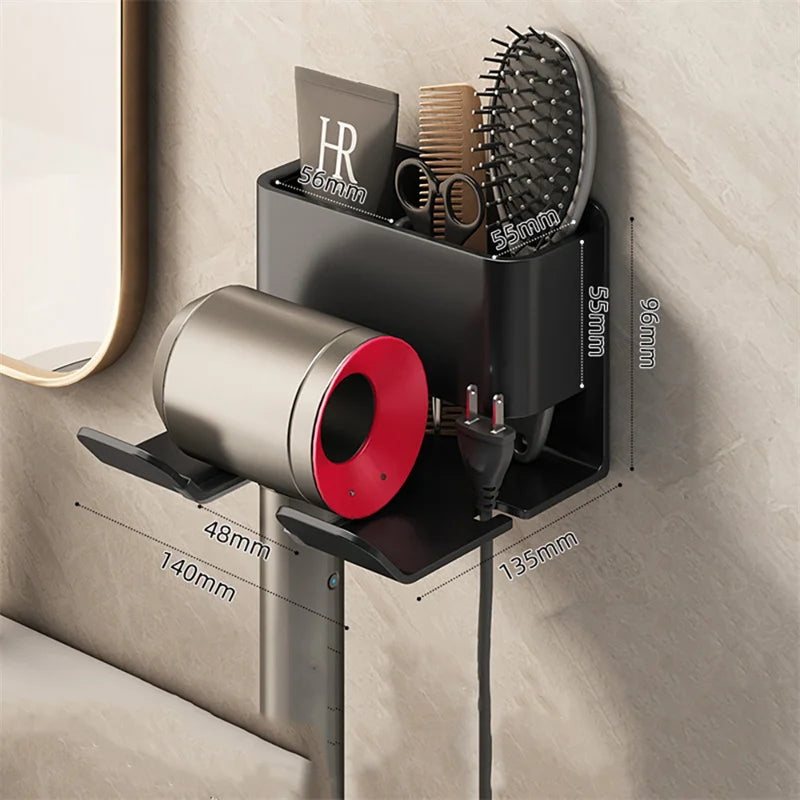 Wall Mounted Hair Dryer Holder