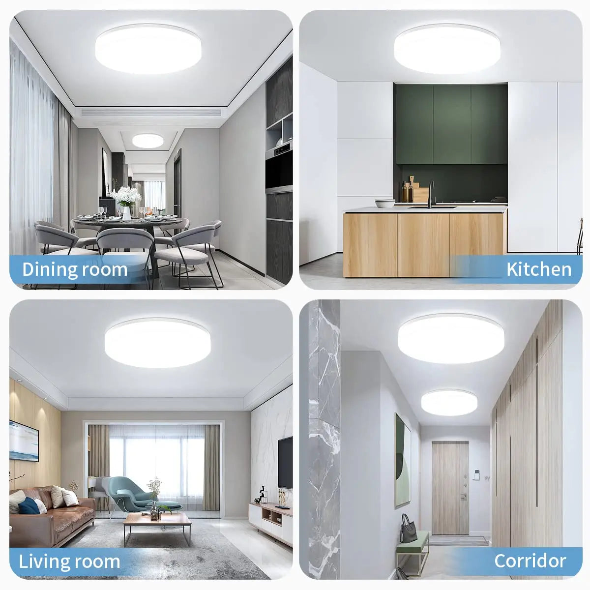 IRALAN Ultra-thin Round LED Ceiling Light