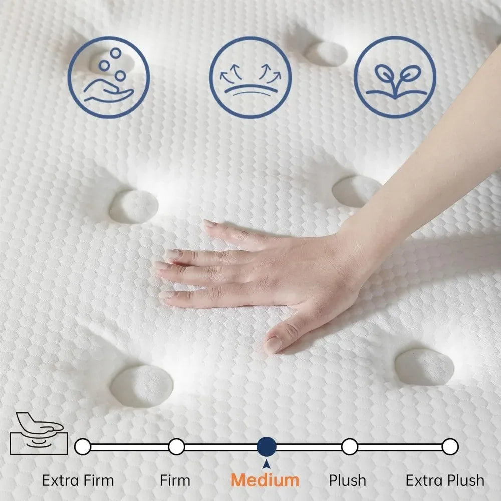 Strength Hybrid Mattress with Pocket Spring and Soft Foam