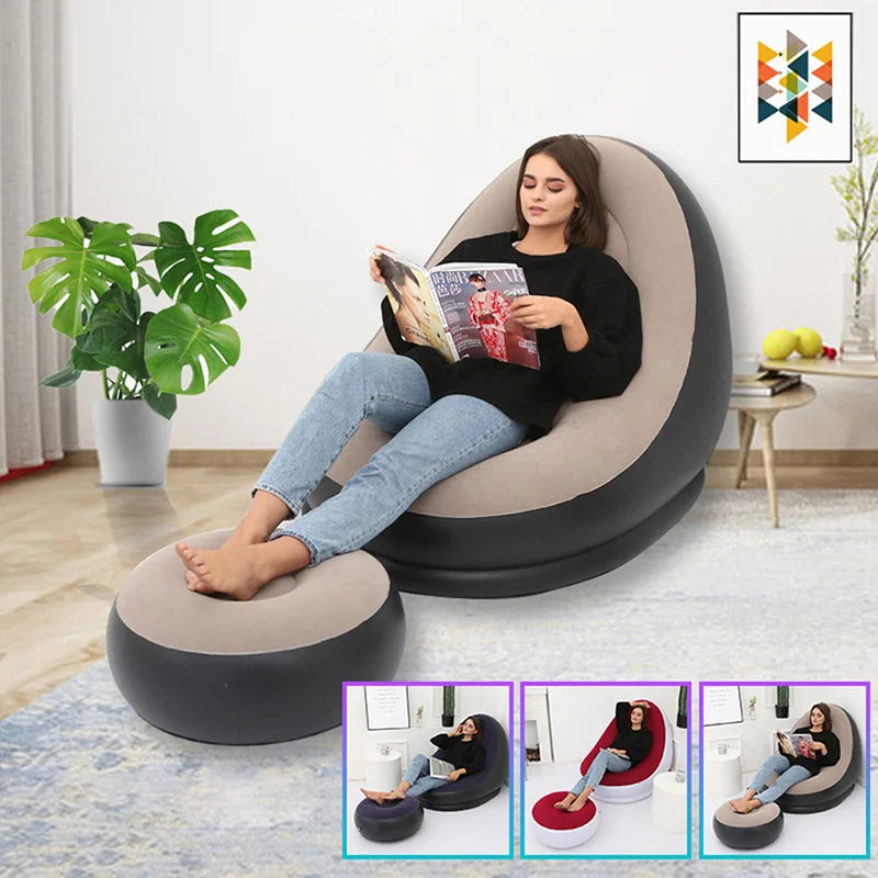 Inflatable Lazy Sofa Chair Set